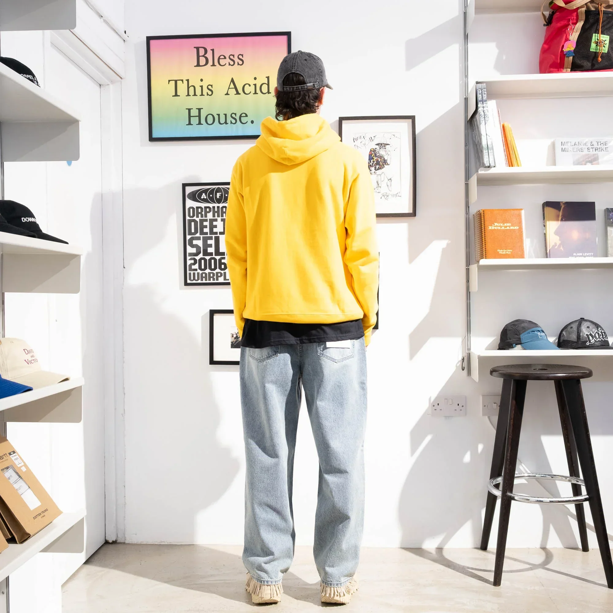 Brain Dead x Brooks Brothers Logo Hoodie - Yellow - Image 8