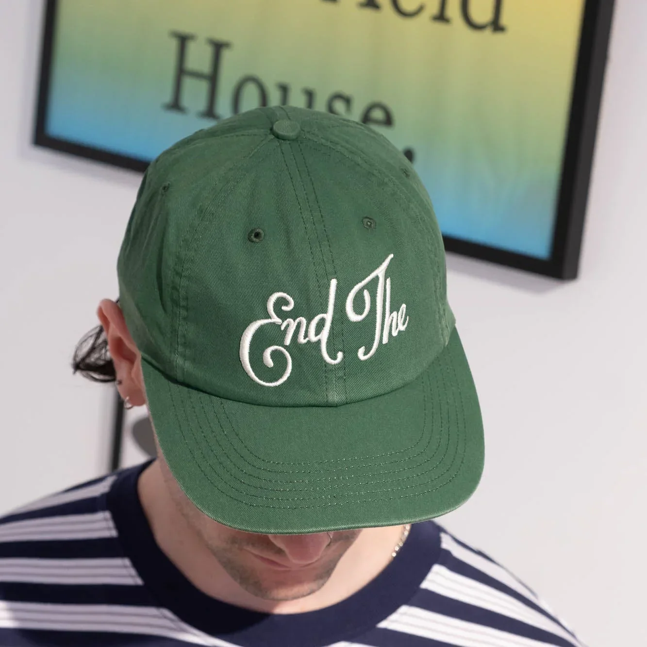 By Parra End The 6 Panel Hat - Green - Image 4