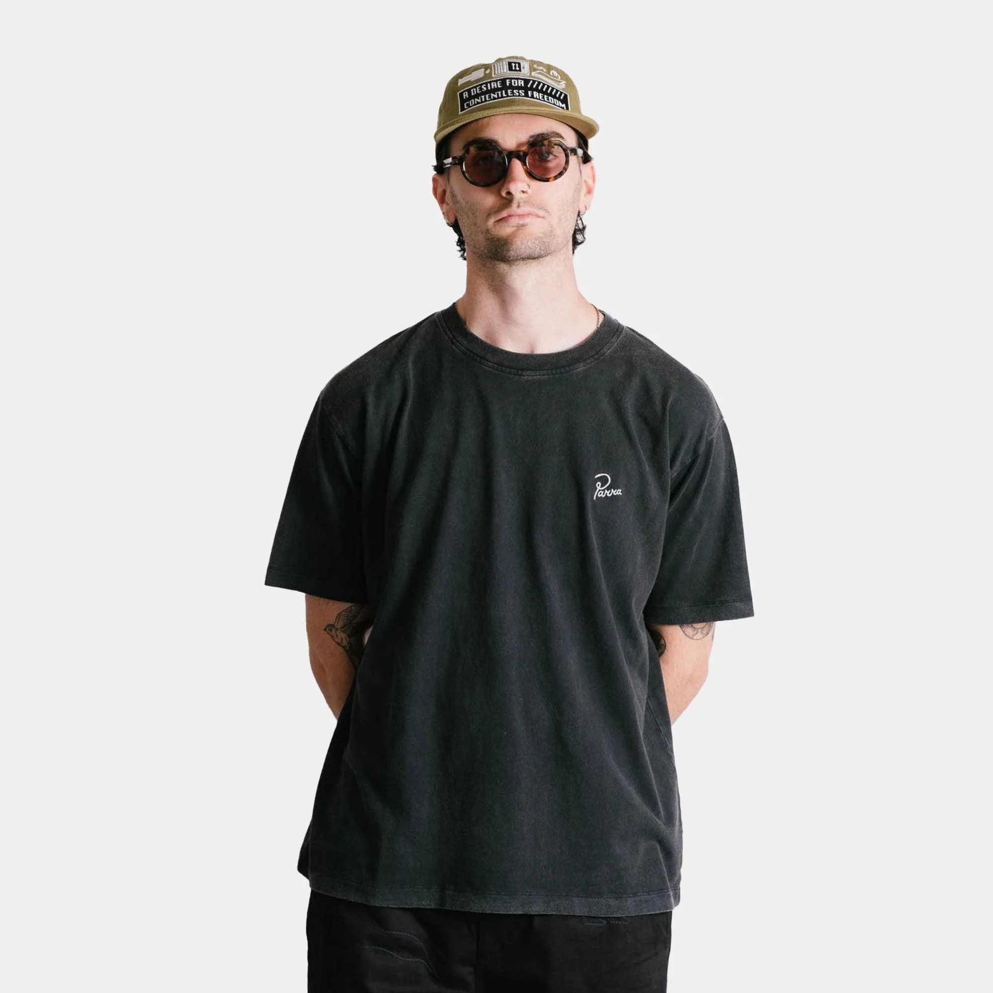 By Parra Signature T-Shirt - Washed Black SS - Image 4