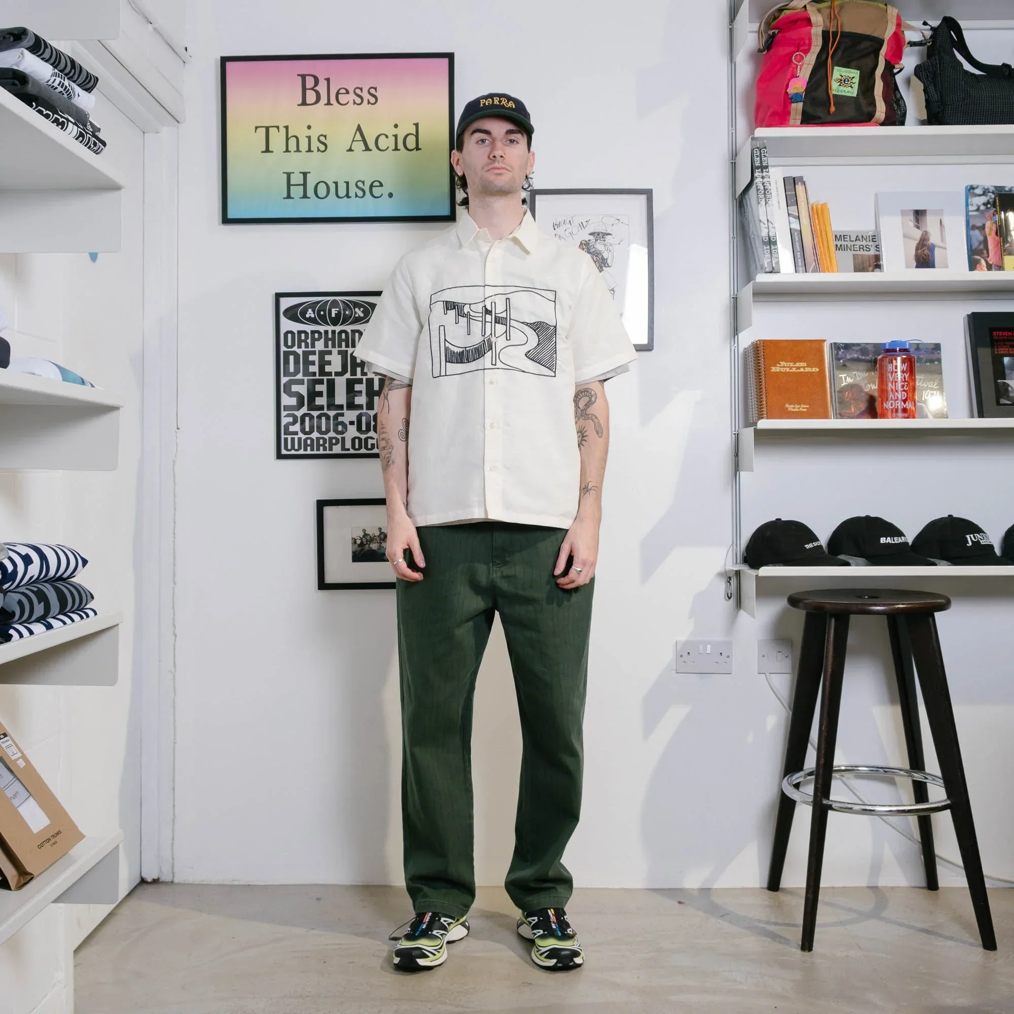 By Parra The Dunes Short Sleeve Shirt - Off White