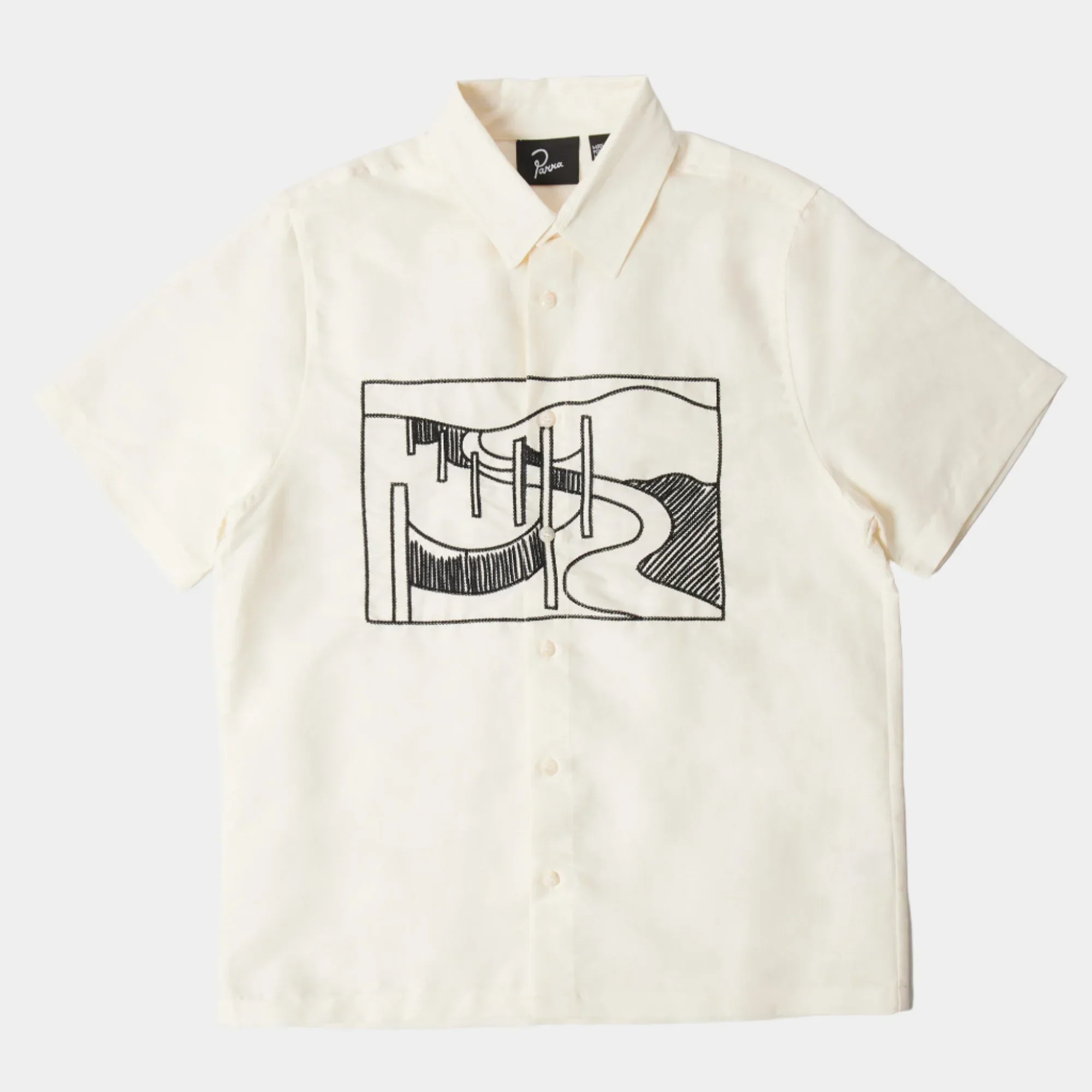 By Parra The Dunes Short Sleeve Shirt - Off White - Image 2