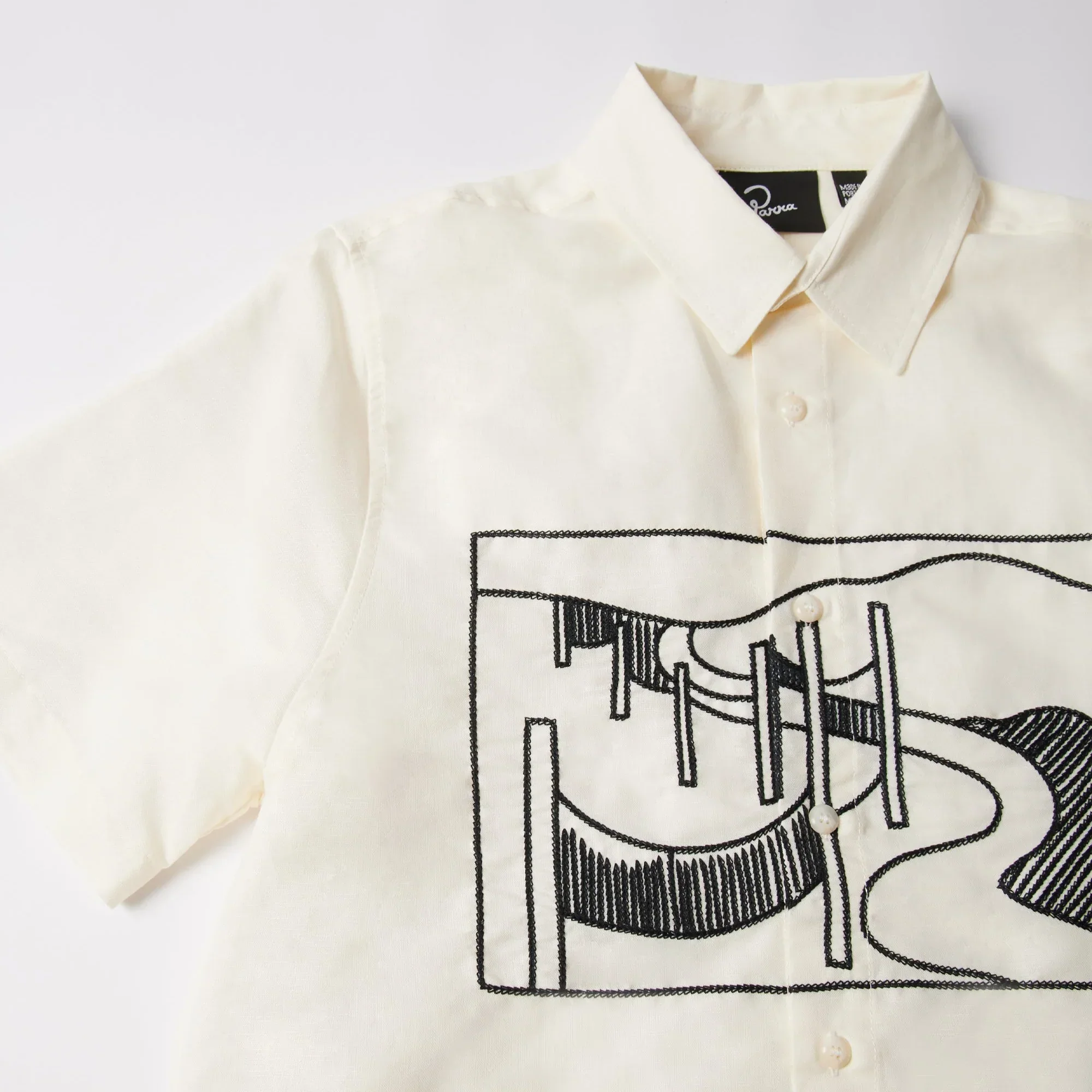 By Parra The Dunes Short Sleeve Shirt - Off White - Image 5