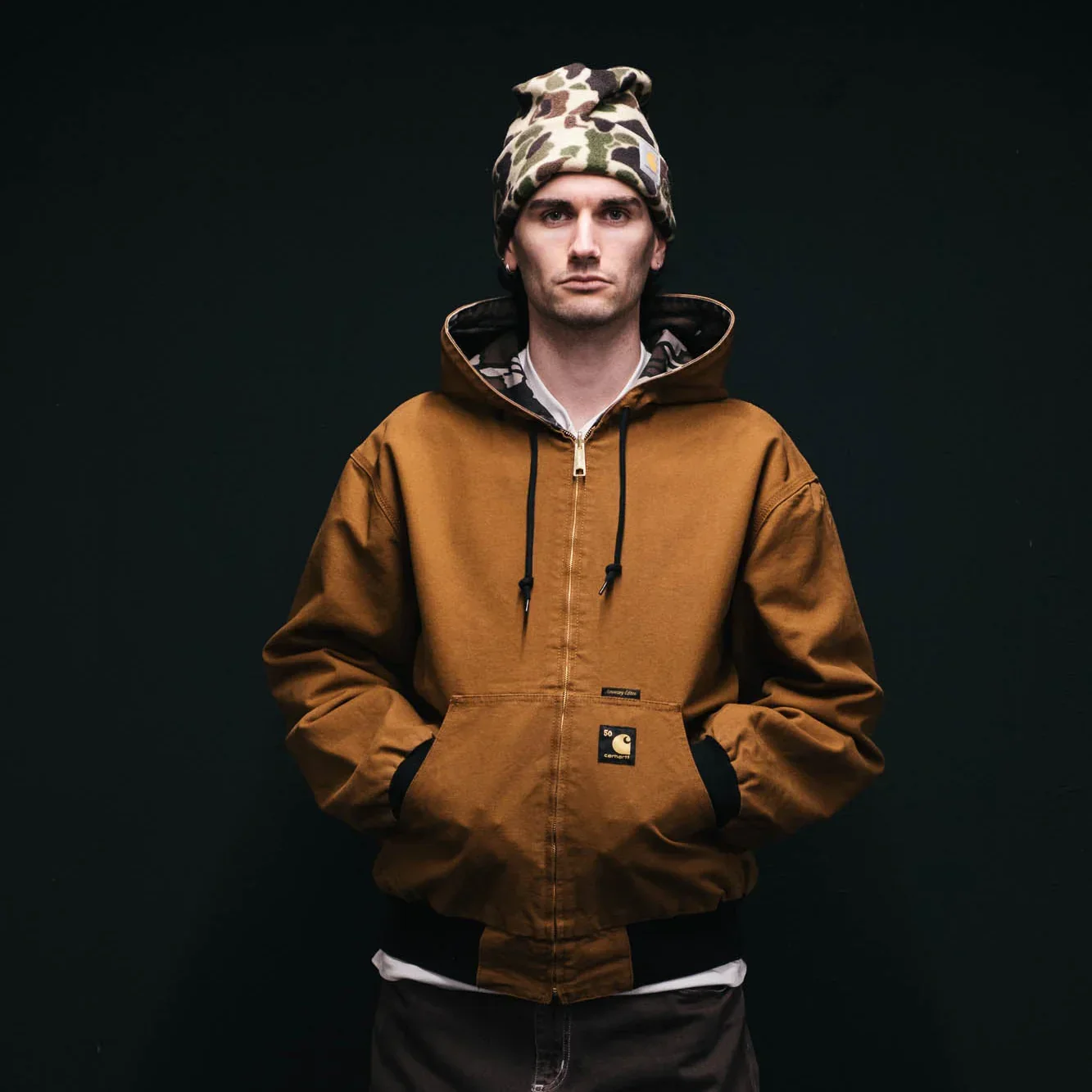 Carhartt WIP 50 Years Anniversary OG Active Jacket Canvas - Hamilton Brown/Camo Treebark - Image 7