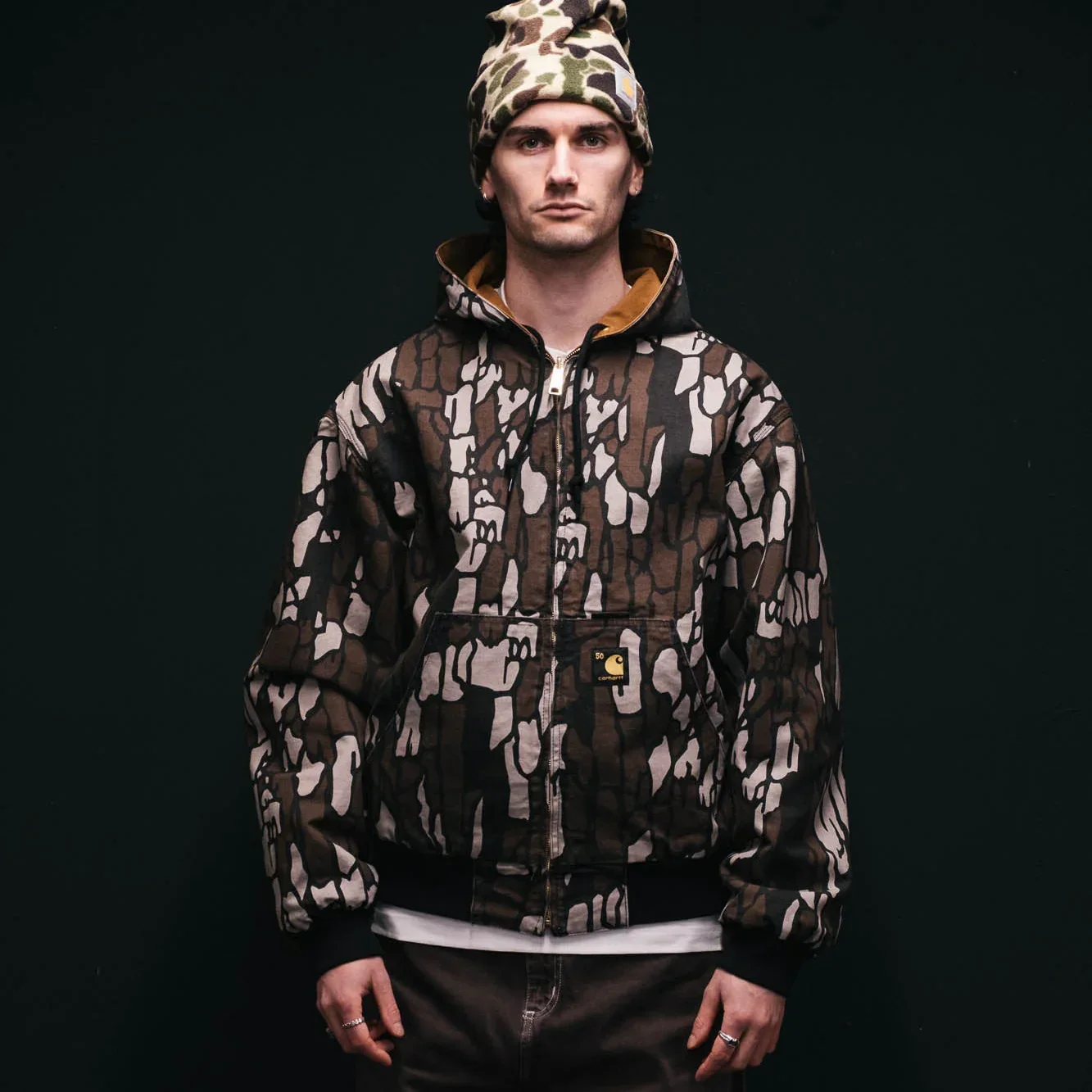 Carhartt WIP 50 Years Anniversary OG Active Jacket Canvas - Hamilton Brown/Camo Treebark - Image 9