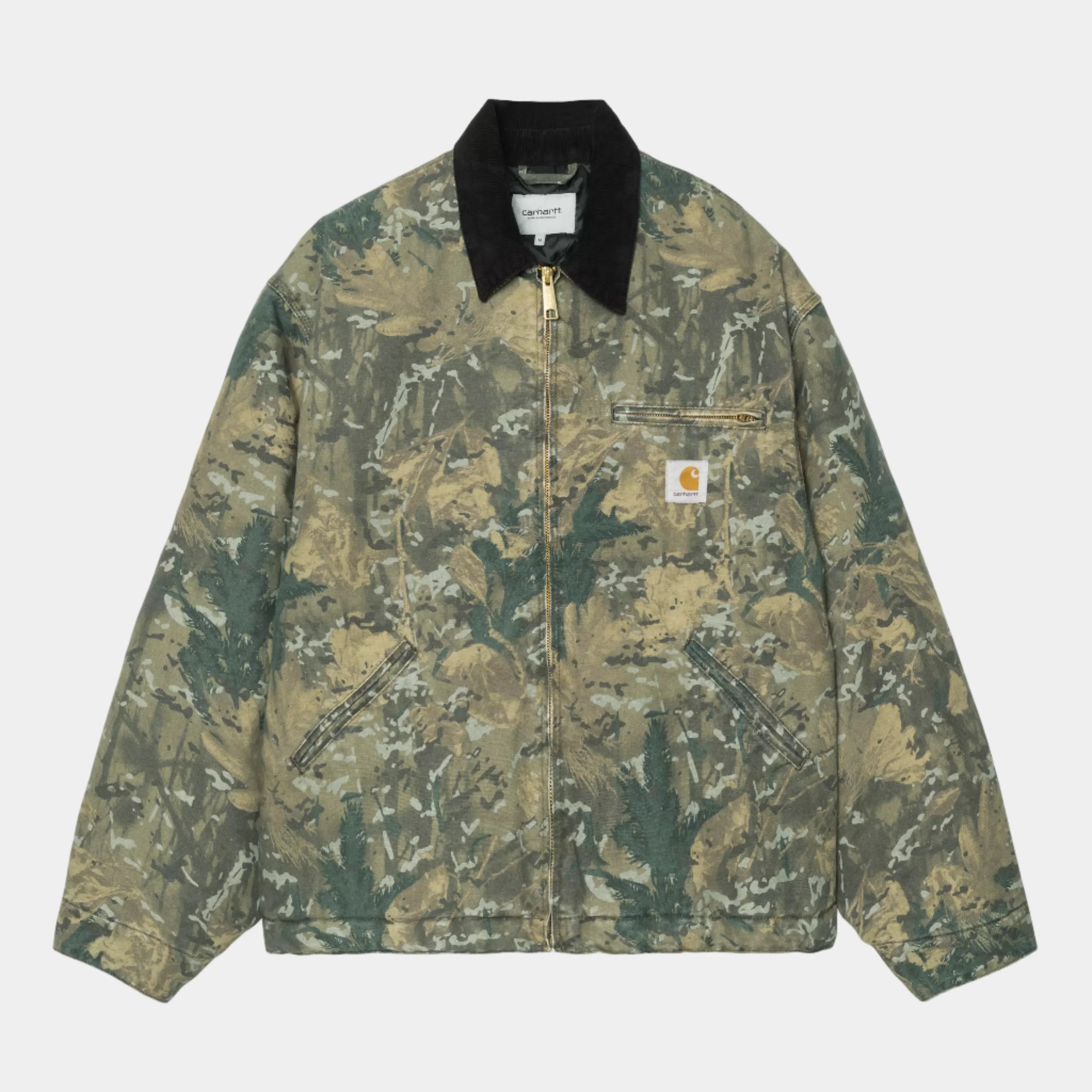 Carhartt WIP OG Detroit Jacket (Winter) - Camo Combi/Green/Black - Image 2