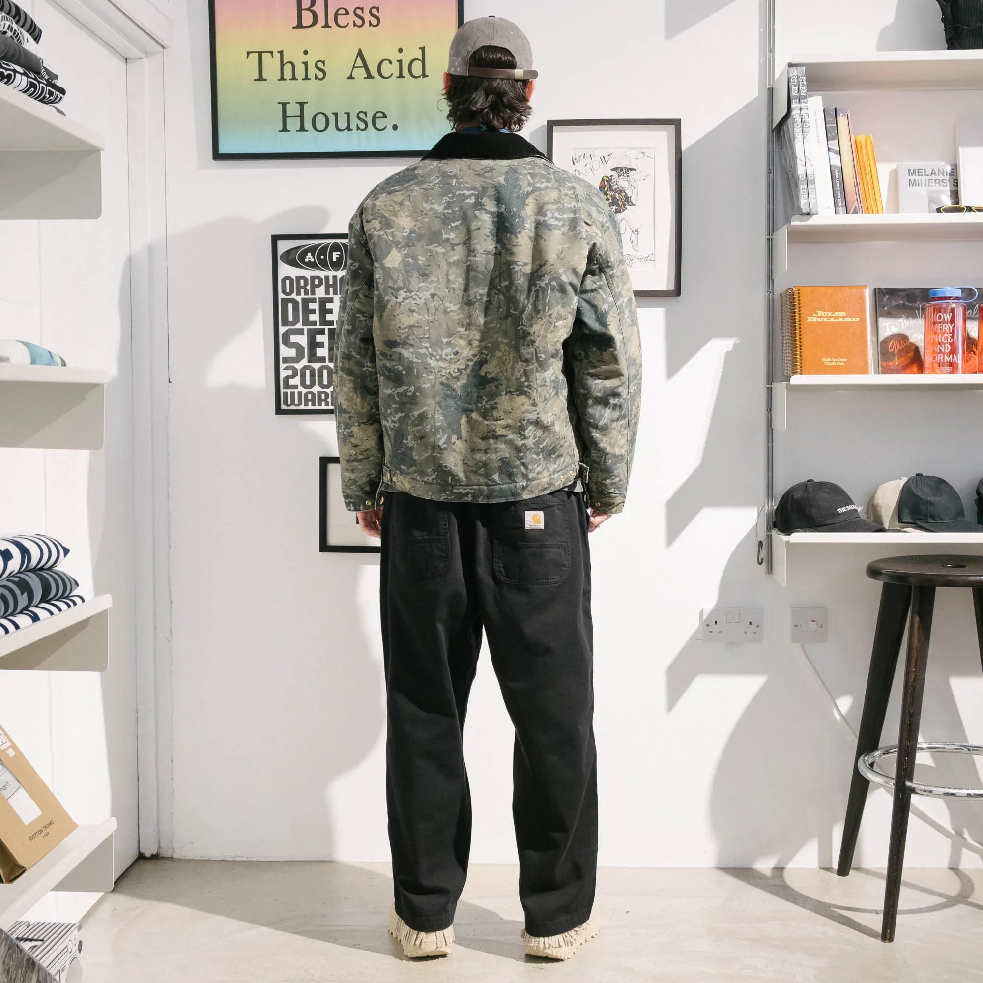 Carhartt WIP OG Detroit Jacket (Winter) - Camo Combi/Green/Black - Image 8