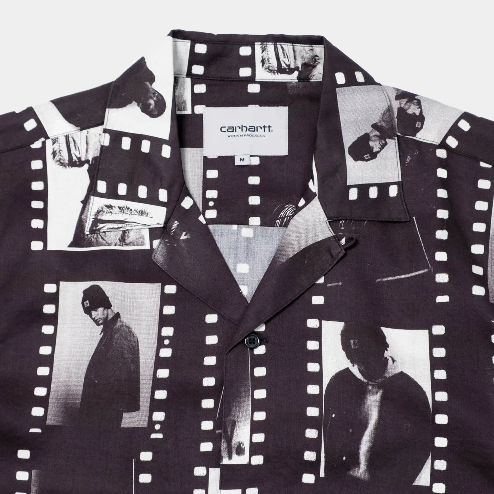 Carhartt WIP S/S Photo Strip Shirt - Black/White - Image 2