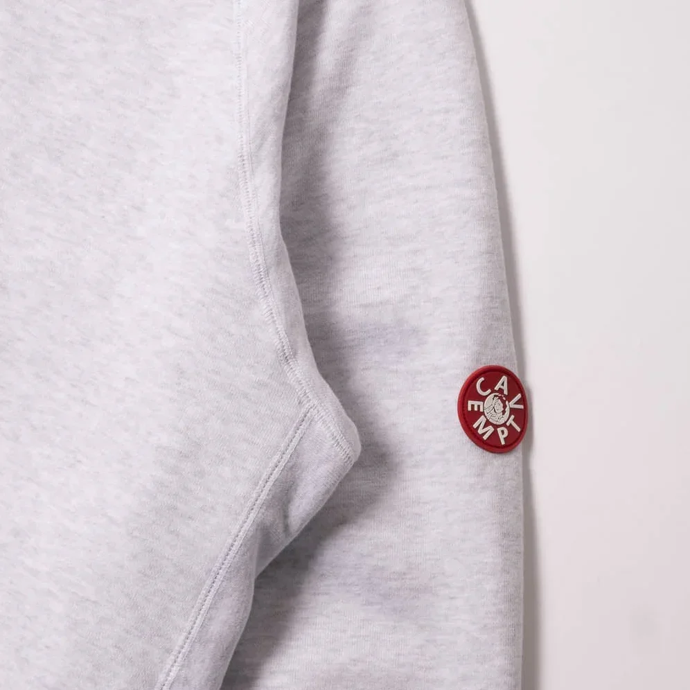 Cav Empt Half Panel Rib Crew Neck - Grey - Image 3