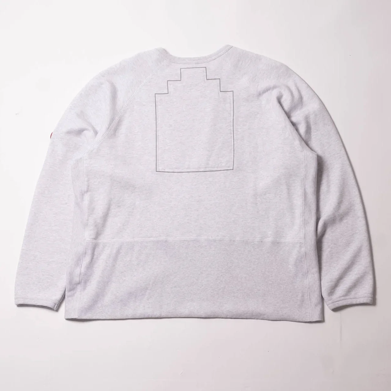 Cav Empt Half Panel Rib Crew Neck - Grey - Image 5