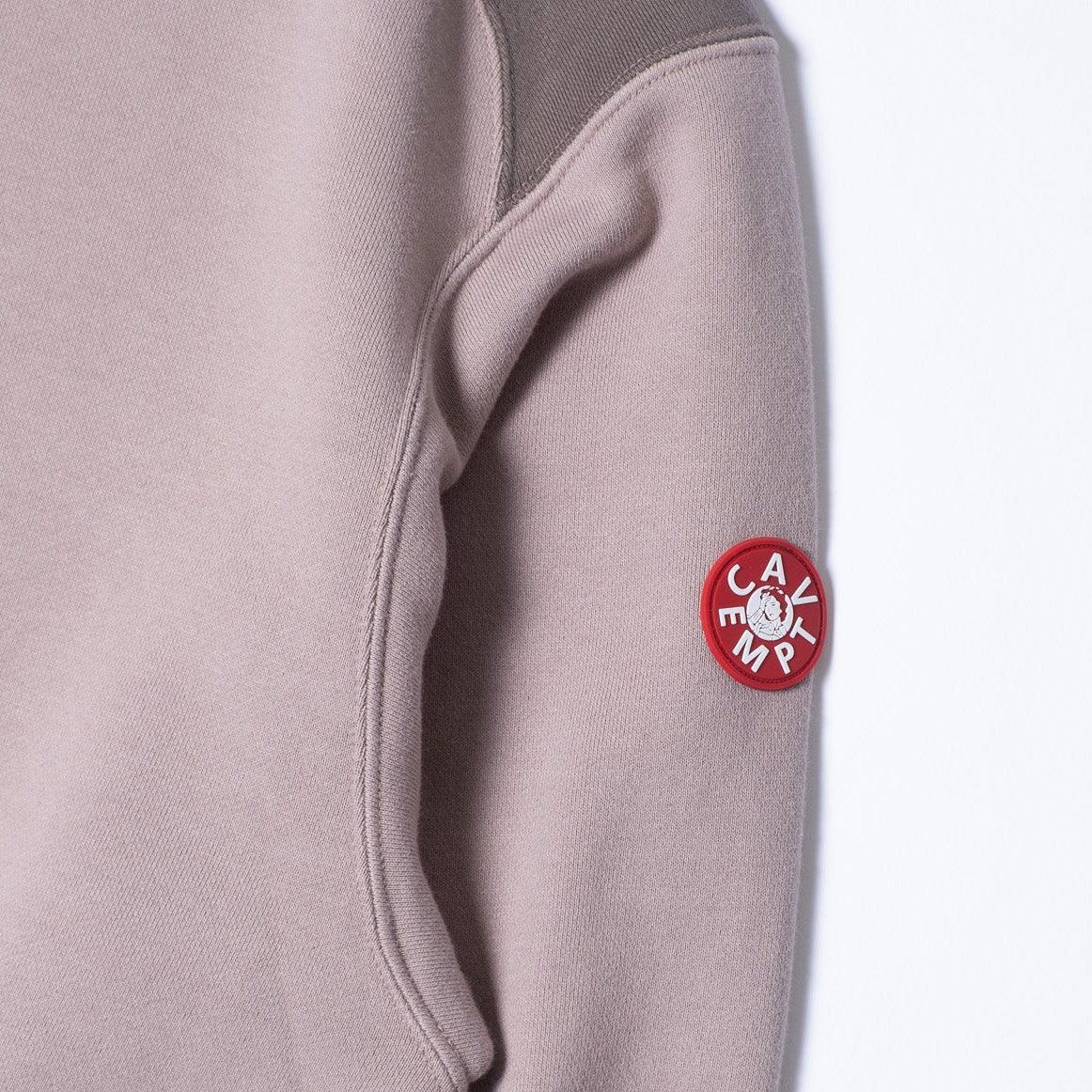 Cav Empt Half Panel Shoulder Crew Neck - Beige - Image 3
