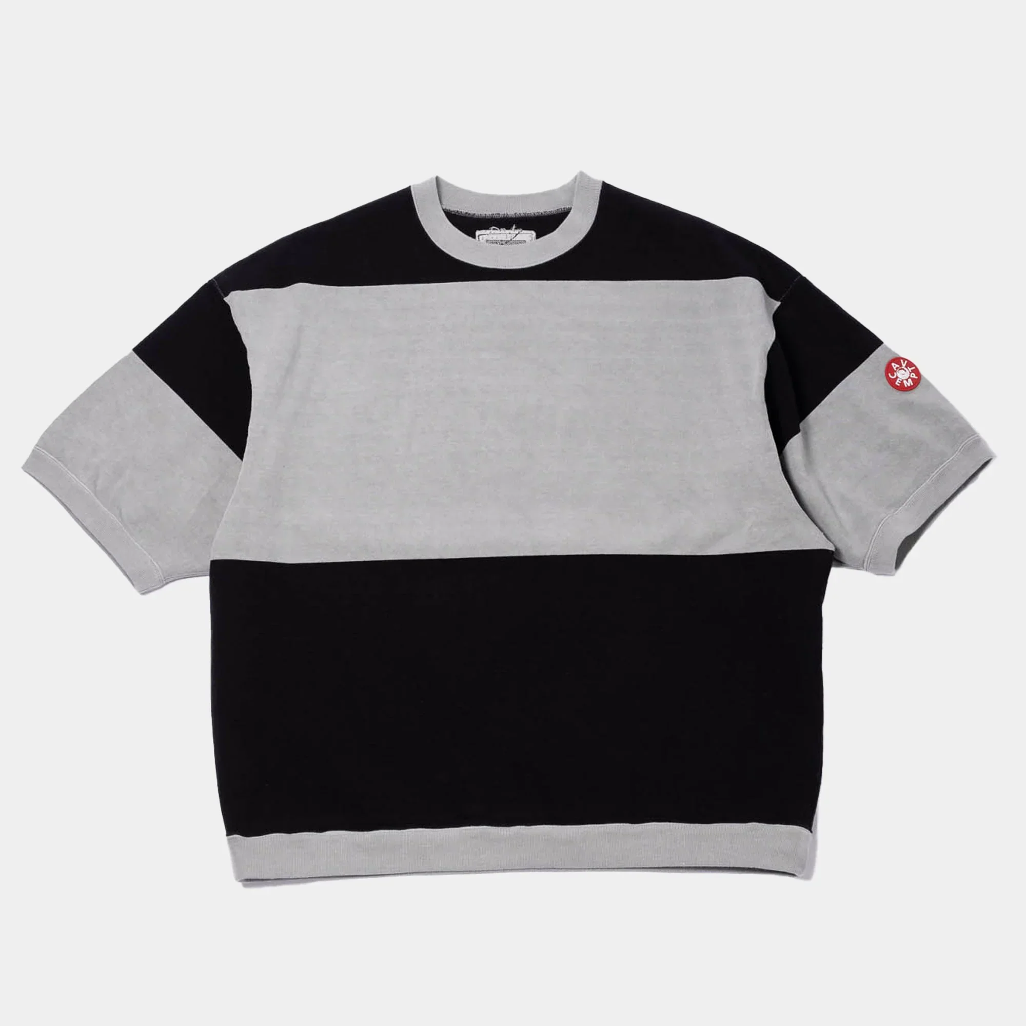 Cav Empt Overdye Stripe Short Sleeve Crew Neck - Khaki - Image 2