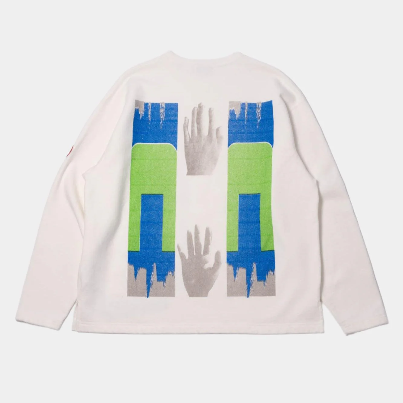 Cav Empt Washed ⋂HAN⋂ Long Sleeve - White - Image 10