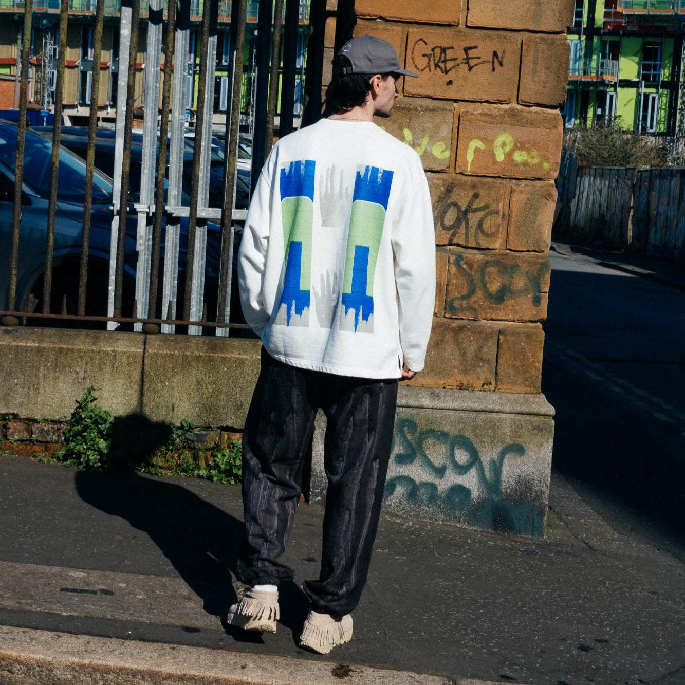 Cav Empt Washed ⋂HAN⋂ Long Sleeve - White - Image 4