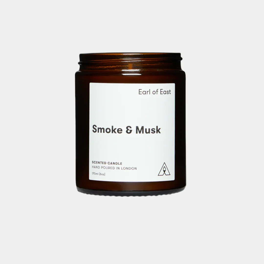 Earl of East Smoke & Musk 170ml Soy Wax Candle - Image 3