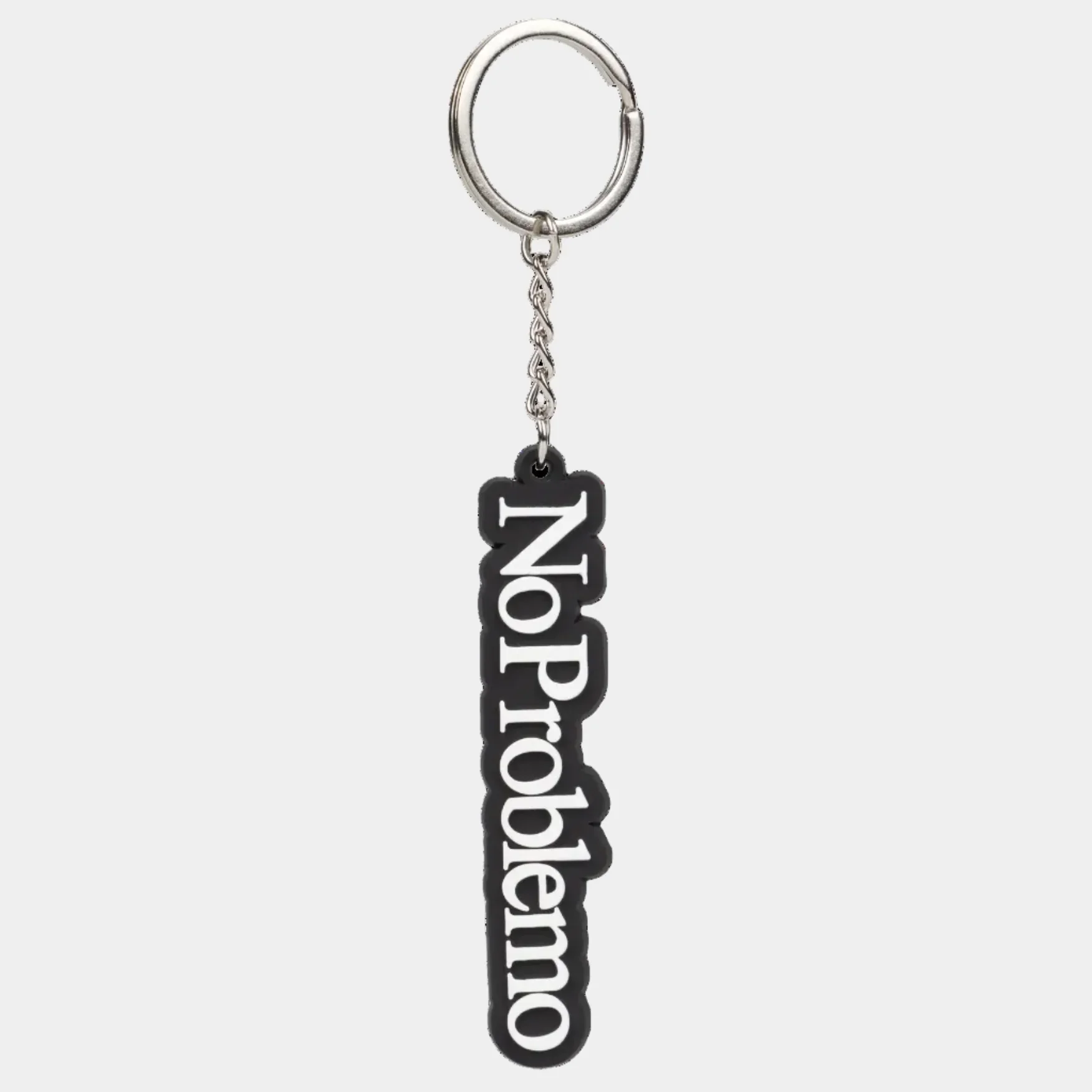 No Problemo Logo Keychain - Black