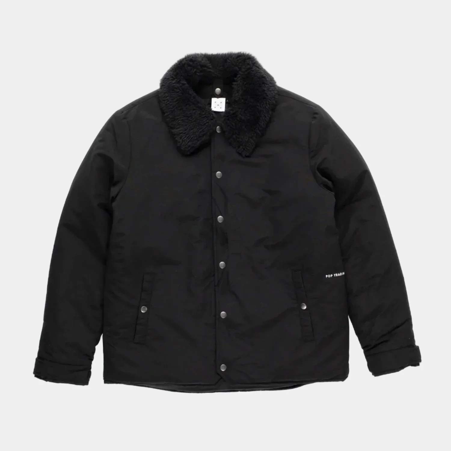 Pop Trading Company Padded Jacket - Black