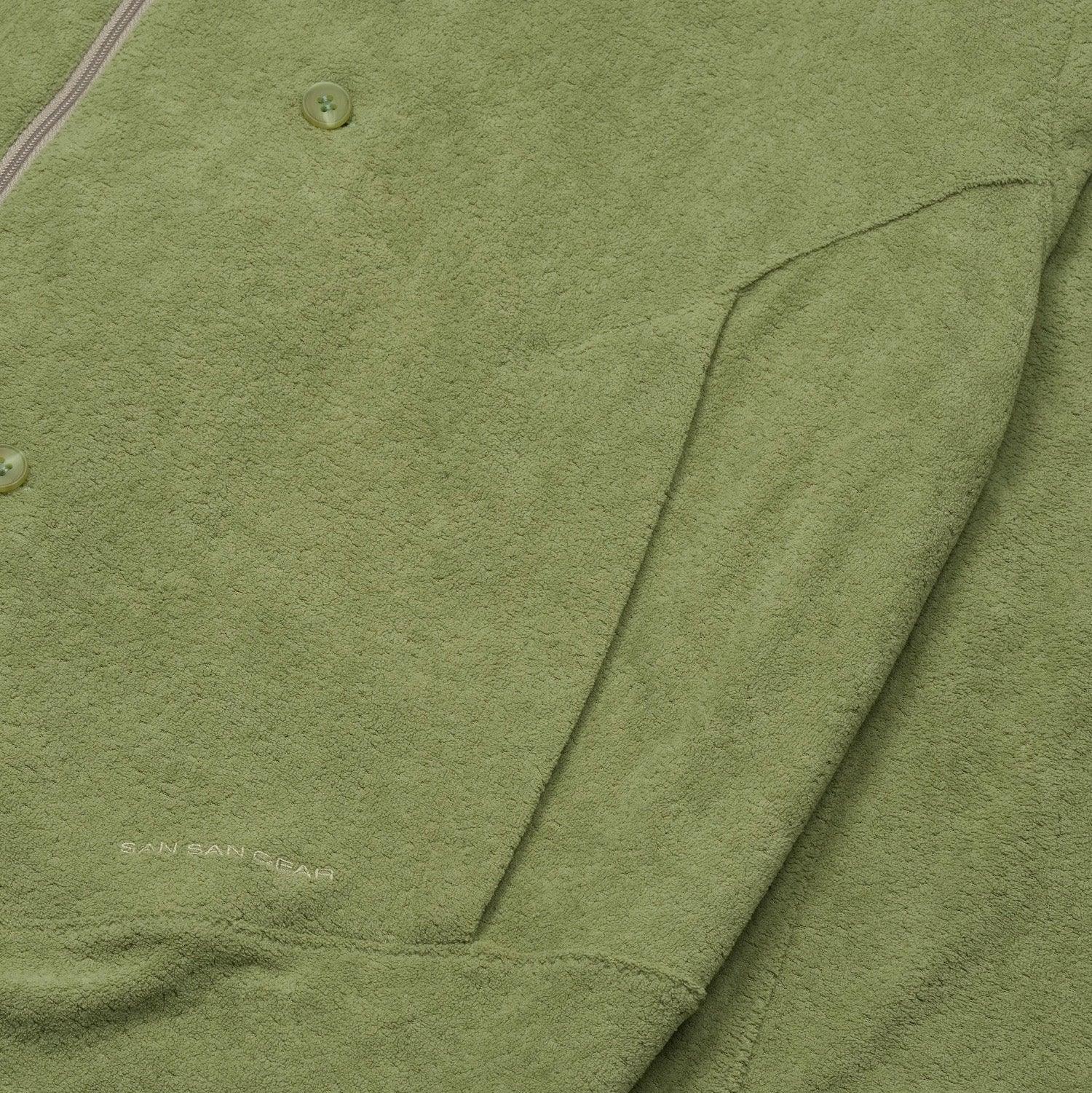 San San Gear Button Fleece Jacket - Green - Image 2