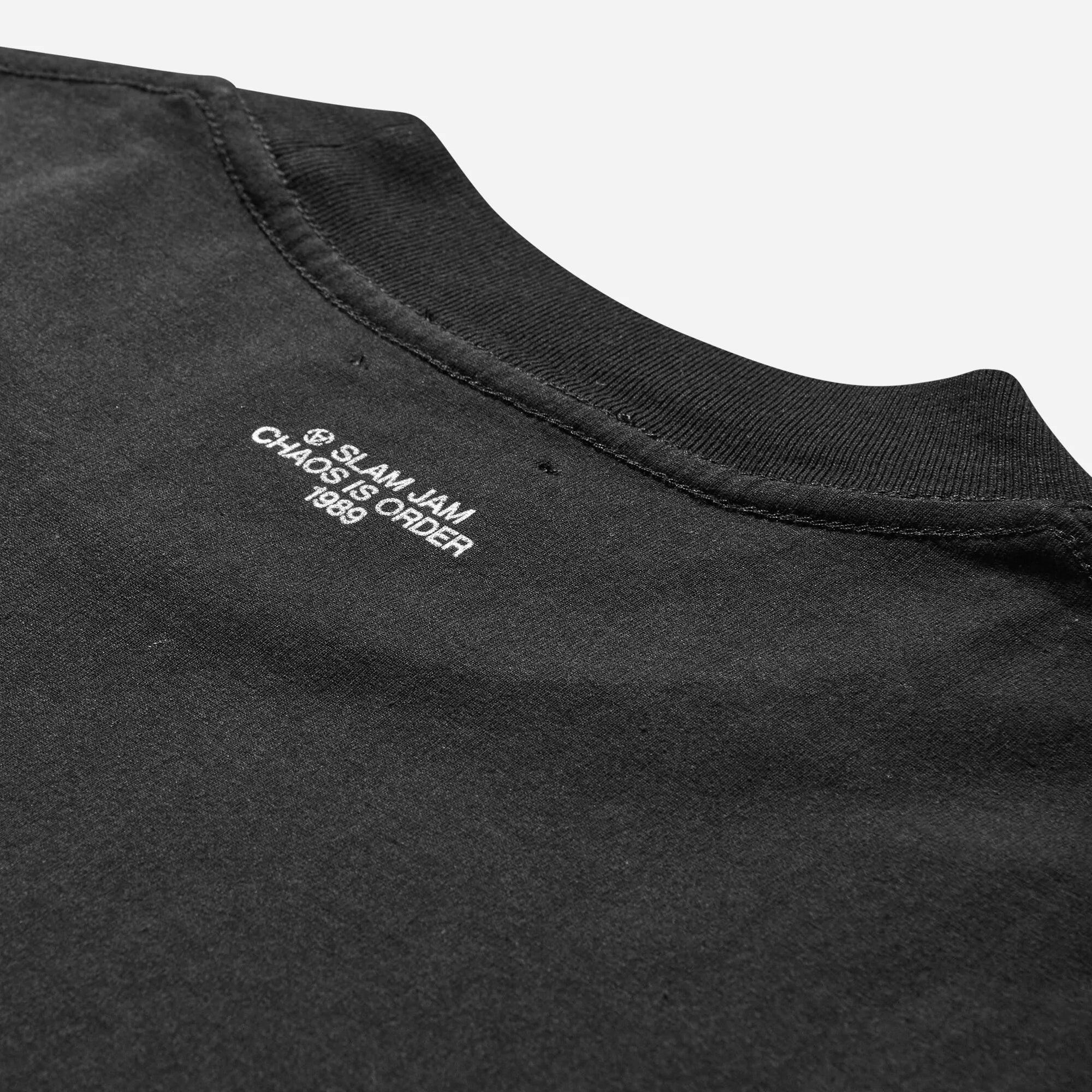 SLAM JAM Temple T-Shirt - Black - Image 4