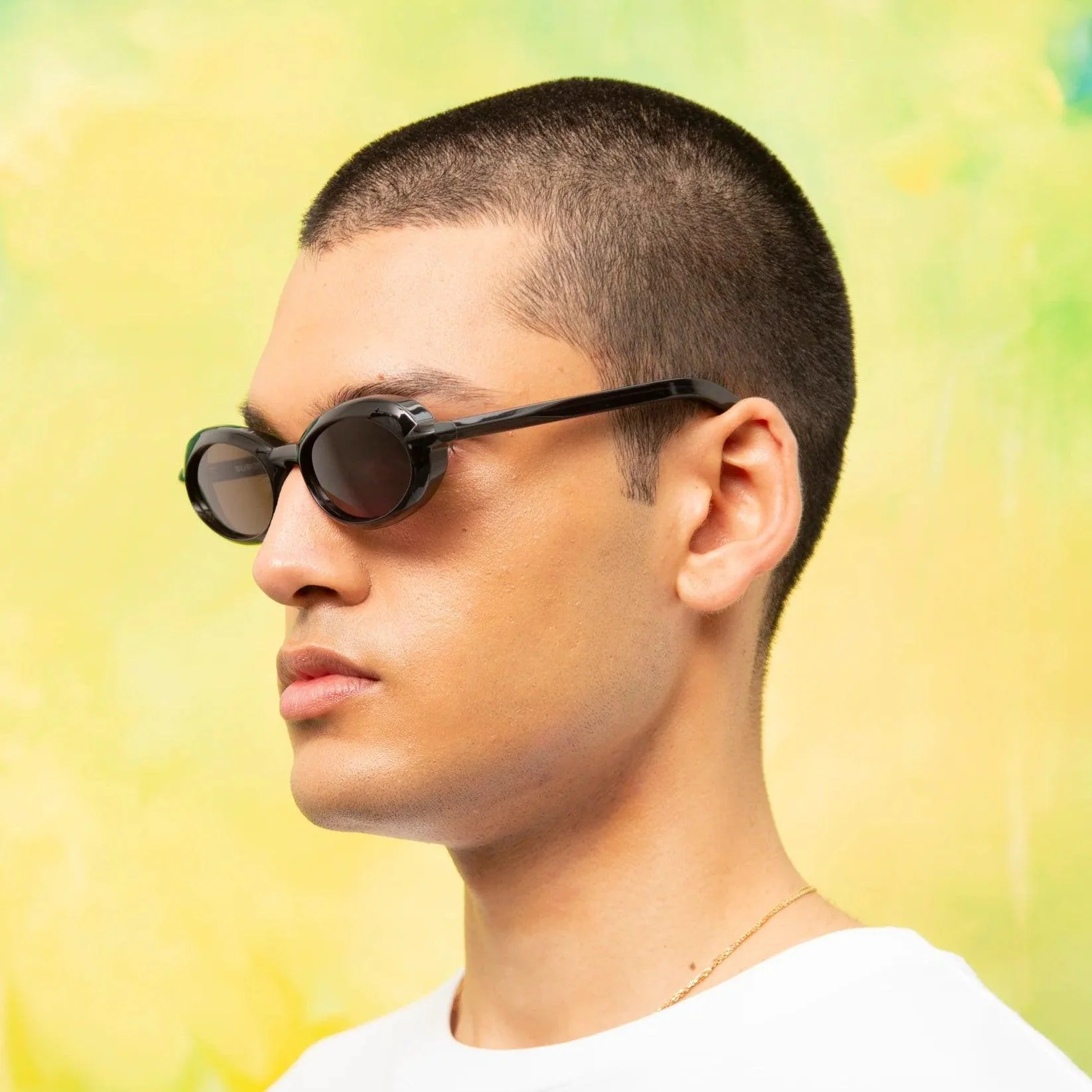 Sub Sun SUB013 Sunglasses - Transparent Black/Green - Image 3