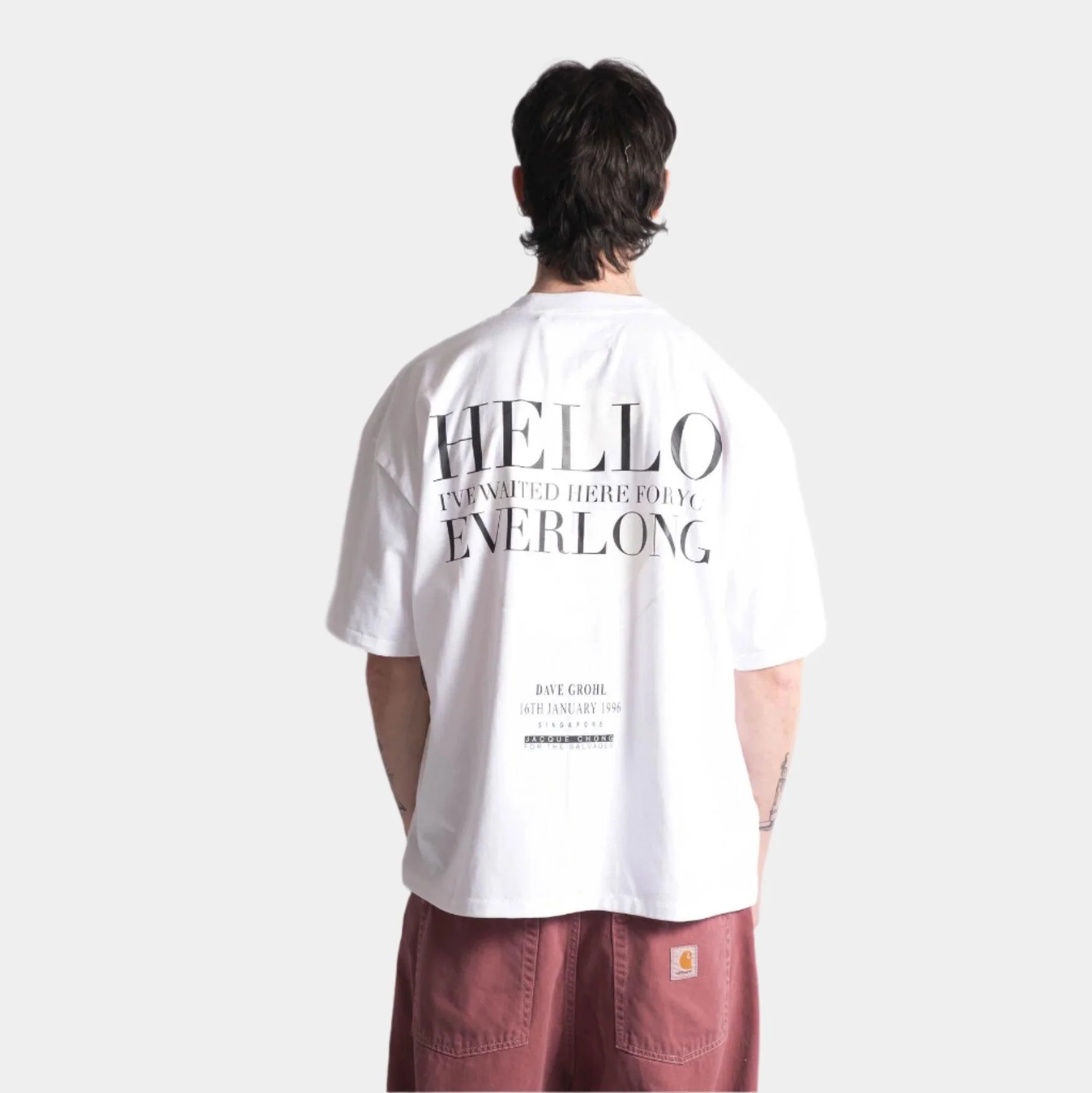 The Salvages Everlong OS T-Shirt - White - Image 2