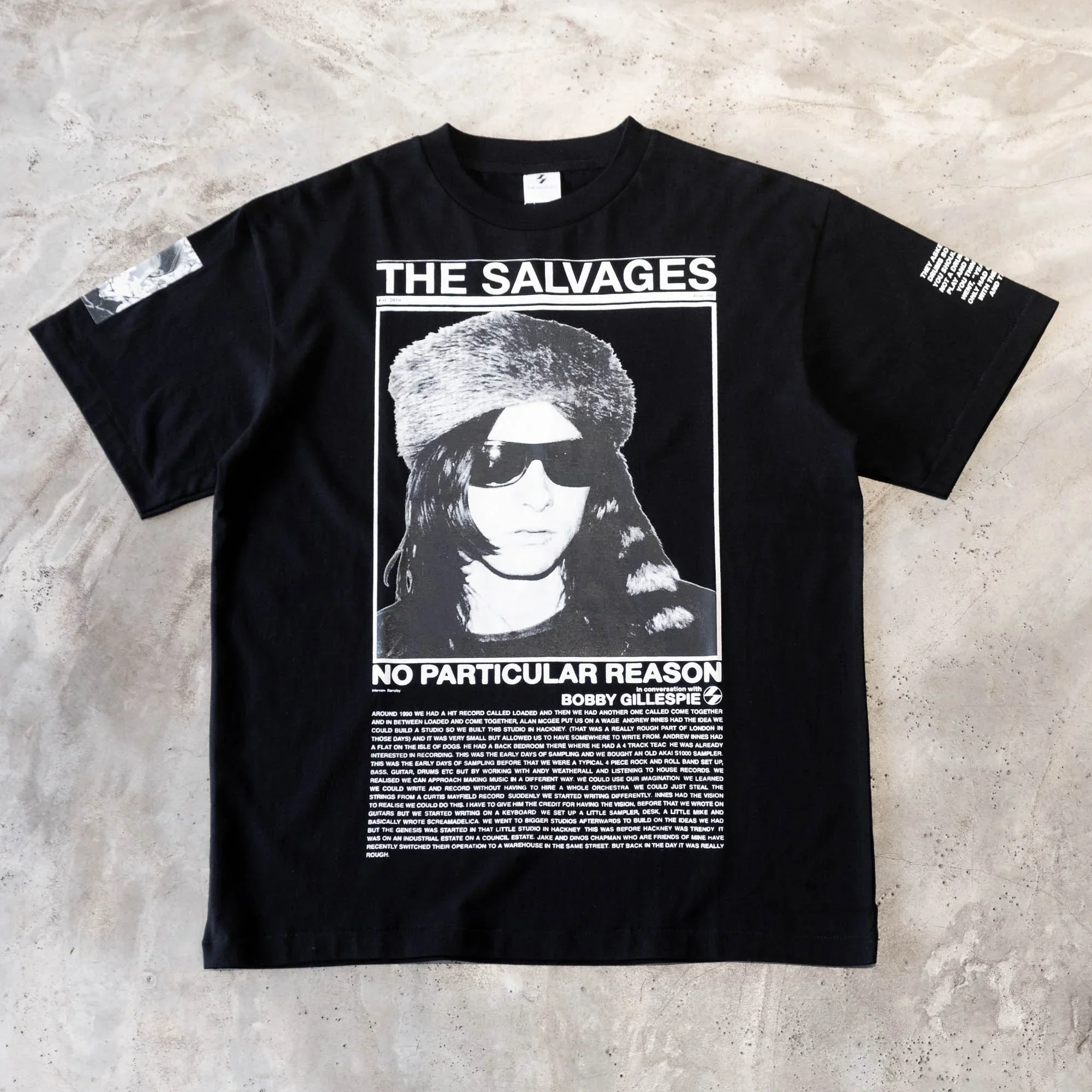 The Salvages No Particular Reason Bobby Gillespie T-Shirt - Black - Image 2
