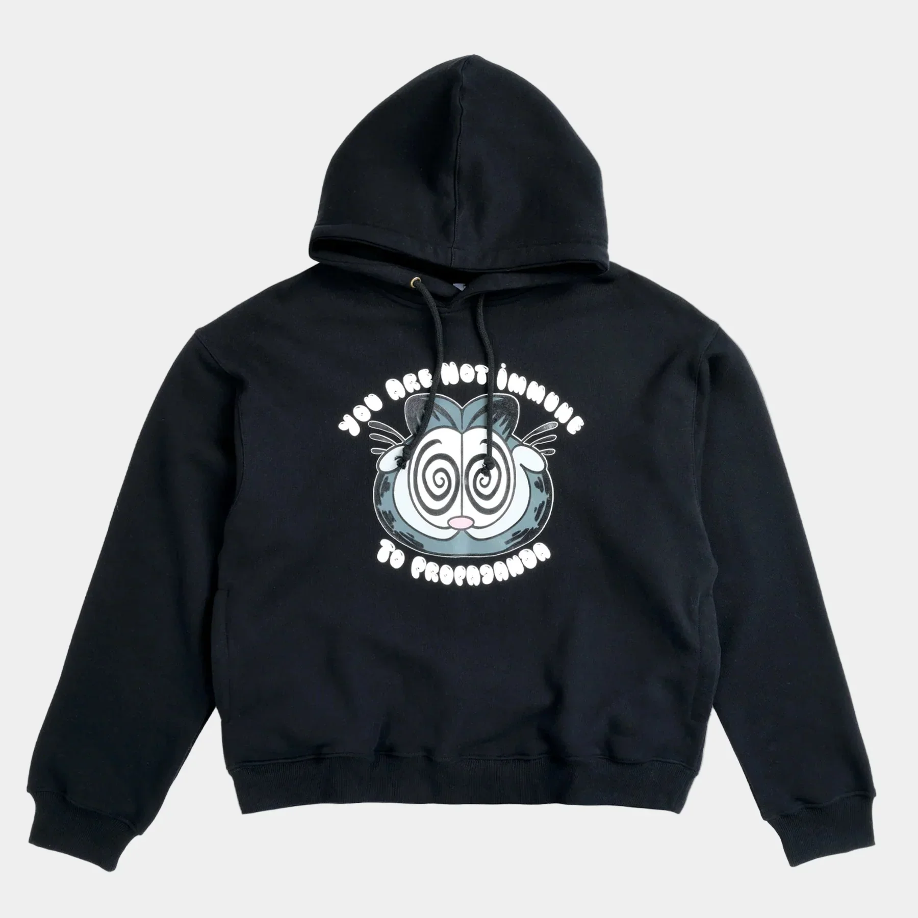 The Salvages Real Lies Propaganda Cat Hoodie - Black - Image 2