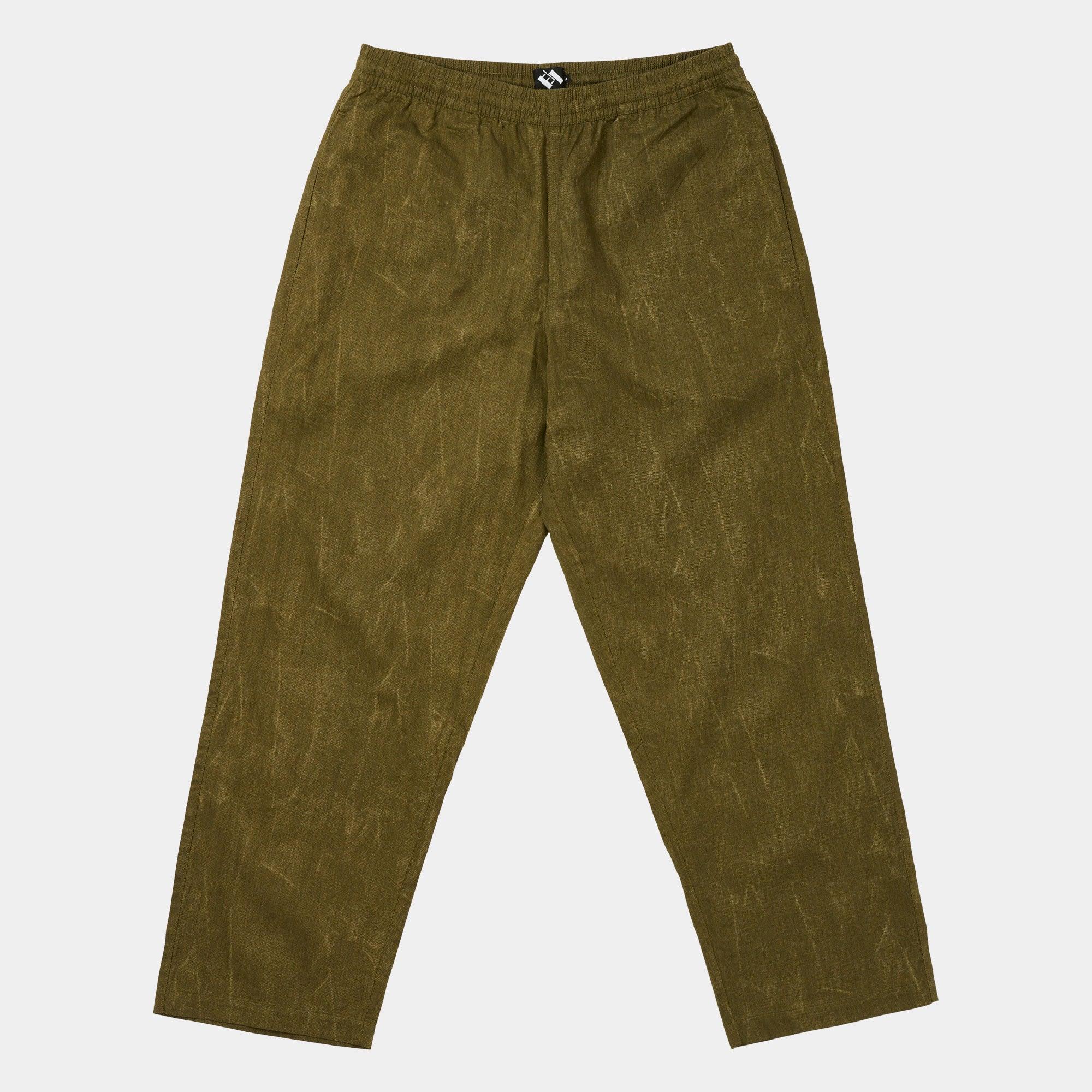 The Trilogy Tapes Beach Pant - Textured Olive