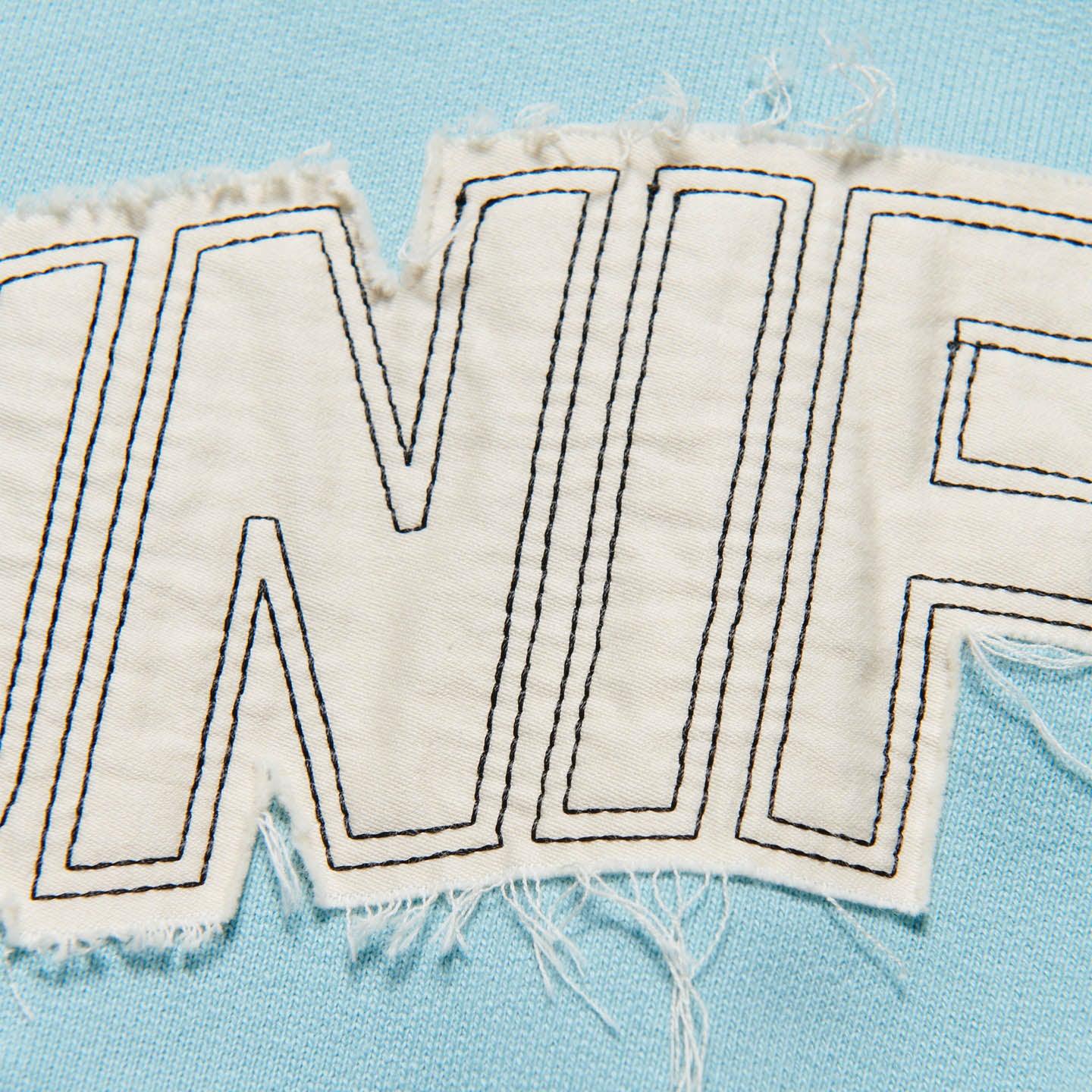 Uniform Experiment Cut Out Logo Sweatshirt - Light Blue - Image 2