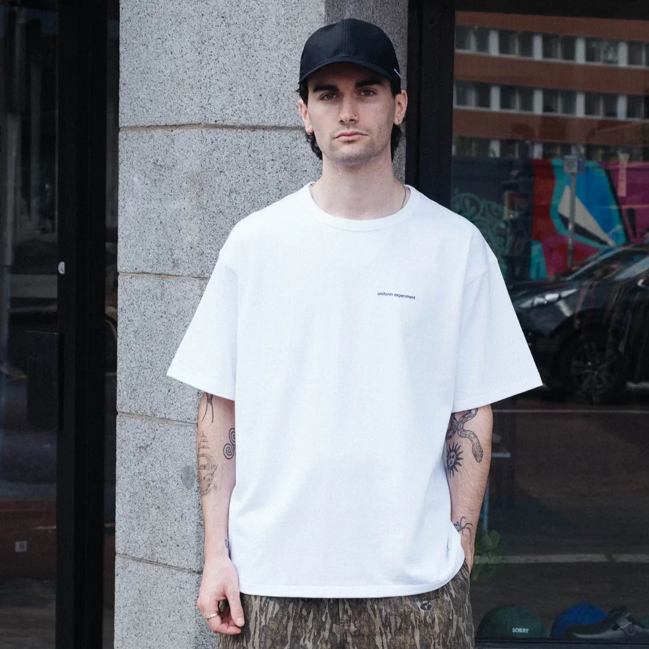Uniform Experiment Wide Tee - White - Image 2